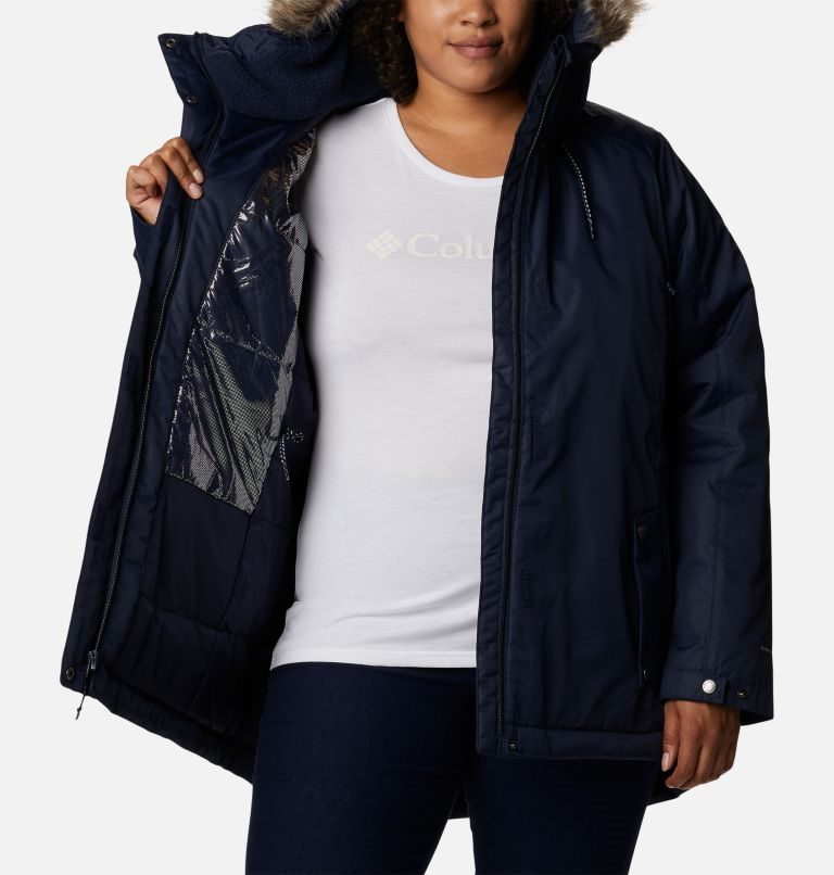 Women's Columbia Suttle Mountain II Insulated Jackets Navy | Plus Size CA-JL0CA